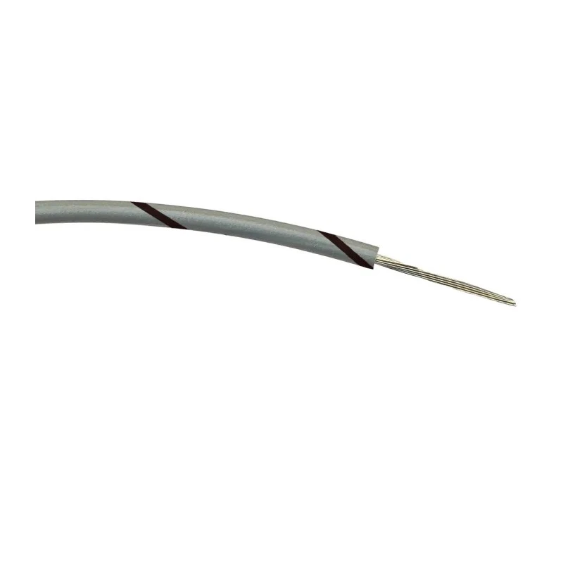 RS PRO Black Grey Hook Up Wire 24 AWG 7 x 0.2 mm Core Strands 100 m Polyvinyl Chloride Insulated 196-4238