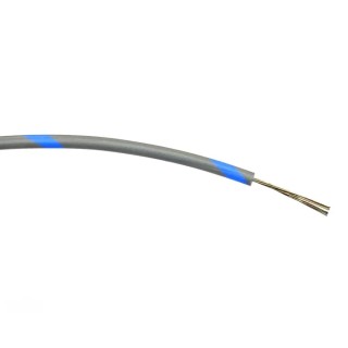 RS PRO Blue, Grey Hook Up Wire 24 AWG 7x0.2mm Strand Polyvinyl Chloride Insulated 100 m 196-4239
