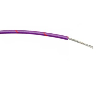RS PRO Single Core Purple Red Hook Up Wire 24 AWG 7/0.2 mm Strands 100 m Polyvinyl Chloride 196-4244