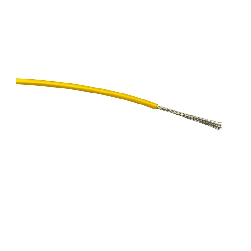 RS PRO Yellow Hook Up Wire 20 AWG 16/0.2 mm Core Strands 100 m Polyvinyl Chloride Jacket 196-4264