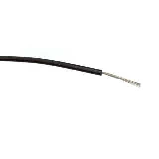 RS PRO Black Hook Up Wire 20 AWG 16/0.2 mm Core Strands 500 m Polyvinyl Chloride Jacket 1000V AC 85°C 196-4265