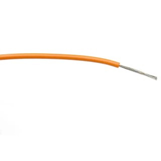 RS PRO Orange Hook Up Wire, 20 AWG, 16/0.2 mm Core Strands, 100 m, Polyvinyl Chloride Jacket 196-4259