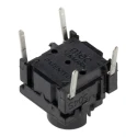 MEC Black IP67 Rated Tactile Switch Cap 4 mm Actuator Length SPST 50mA 24V dc Through Hole IP67 3F Series 