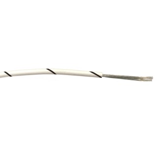 RS PRO Black White Hook Up Wire 20 AWG 16x0.2 mm Core Strands PVC Insulated 100 m 1000V AC 85°C 196-4291