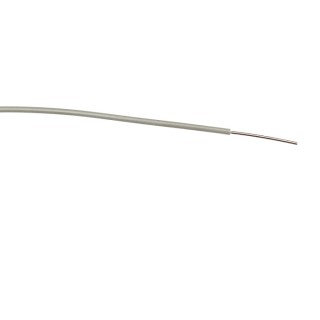 RS PRO Grey Hook Up Wire 23 AWG 1/0.6 mm Core Strand 100 m Polyvinyl Chloride PVC 1kV AC 85°C 196-4302