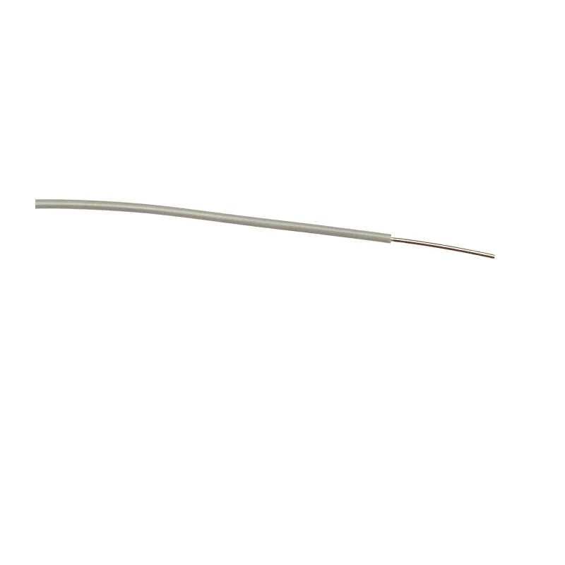 RS PRO Grey Hook Up Wire 23 AWG 1/0.6 mm Core Strand 100 m Polyvinyl Chloride PVC 1kV AC 85°C 196-4302