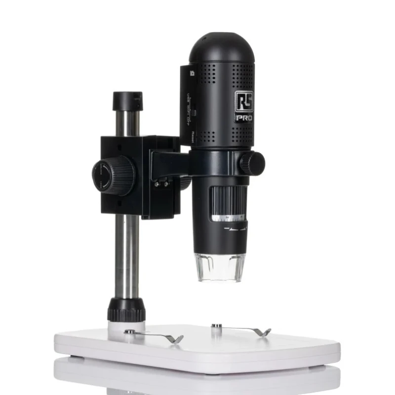 RS PRO WiFi Digital Microscope LED Illuminated 10 to 230 X Magnification Rechargeable Lithium-ion Battery 1.5kg 196-4079