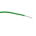 RS PRO Green Hook Up Wire, 23 AWG, 1/0.6 mm Core Strands, 100 m Length, Polyvinyl Chloride Jacket, Single Core Cable 196-4301