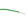 RS PRO Green Hook Up Wire, 23 AWG, 1/0.6 mm Core Strands, 100 m Length, Polyvinyl Chloride Jacket, Single Core Cable 196-4301
