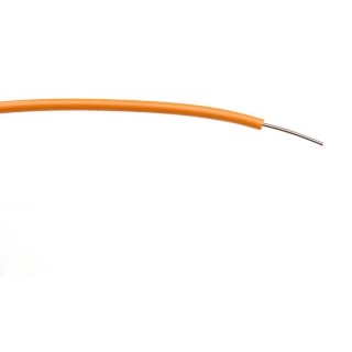 RS PRO Orange Hook Up Wire 23 AWG 1/0.6 mm Core Strands 100 m PVC Insulated 1kV AC Rated 196-4303