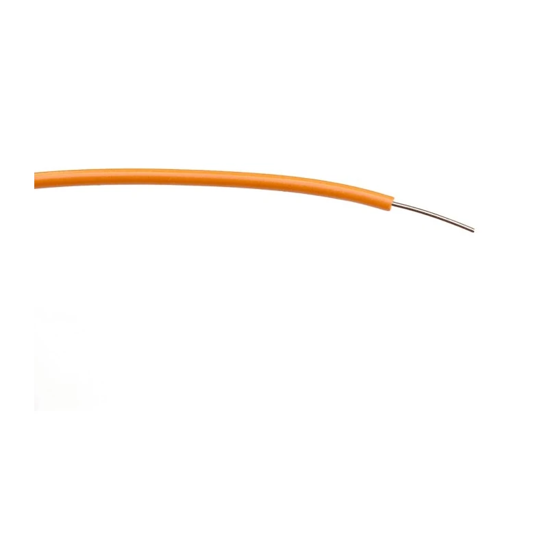 RS PRO Orange Hook Up Wire 23 AWG 1/0.6 mm Core Strands 100 m PVC Insulated 1kV AC Rated 196-4303