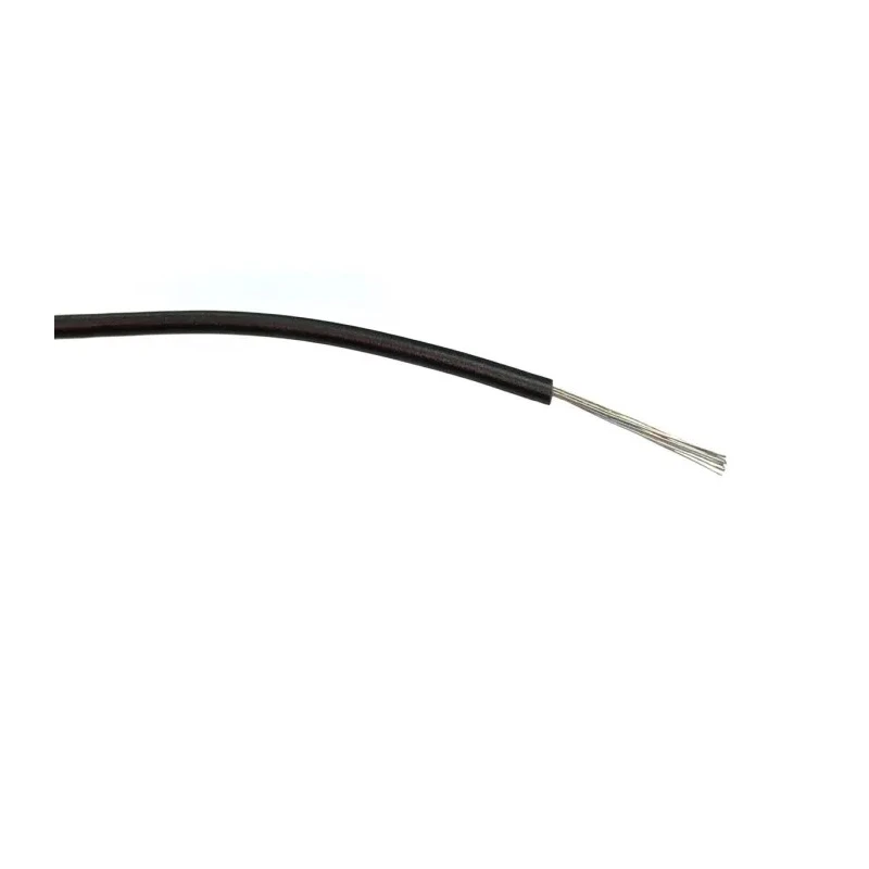 RS PRO Black Single Core Hook Up Wire 18 AWG 24 x 0.2 mm Core Strands 500 m Polyvinyl Chloride 196-4322
