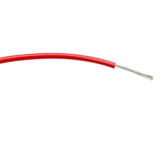 RS PRO Red Hook Up Wire 18 AWG 24/0.2 mm Core Strands 100 m Polyvinyl Chloride 196-4318