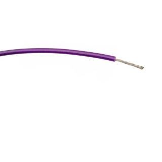 RS PRO Purple Hook Up Wire 18 AWG 24/0.2 mm Core Strands 500 m PVC Insulated 1.5 kV AC 85°C 196-4328