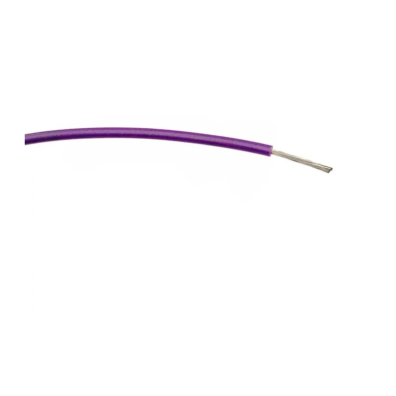 RS PRO Purple Hook Up Wire 18 AWG 24 x 0.2 mm Core Strands 100 m Polyvinyl Chloride 196-4319