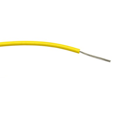 RS PRO Yellow Hook Up Wire 18 AWG 24/0.2 mm Core Strands 500 m Polyvinyl Chloride 196-4330
