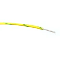 RS PRO Green, Yellow Hook Up Wire, 18 AWG, 24 x 0.2 mm strands, 100 m Length, PVC Jacket, Single Core Equipment Wire 196-4332