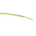 RS PRO Green Yellow Hook Up Wire Single Core PVC Insulated 18 AWG 24x0.2mm Strands 100m 1.5kV AC 85°C 196-4331