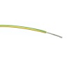 RS PRO Green Yellow Hook Up Wire Single Core PVC Insulated 18 AWG 24x0.2mm Strands 100m 1.5kV AC 85°C 196-4331