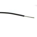 RS PRO Black 1 mm² Hook Up Wire, 17 AWG, 32/0.2 mm Core Strands, 500 m Length, Polyvinyl Chloride Insulation 196-4346