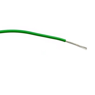 RS PRO Green Hook Up Wire 18 AWG 32/0.2 mm Core Strands 100 m Polyvinyl Chloride 196-4336