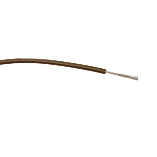 RS PRO Brown 18 AWG Hook Up Wire, 32/0.2 mm Core Strands, 100 m Length, PVC Insulated, 1500V AC, Type 3 Equipment 196-4335