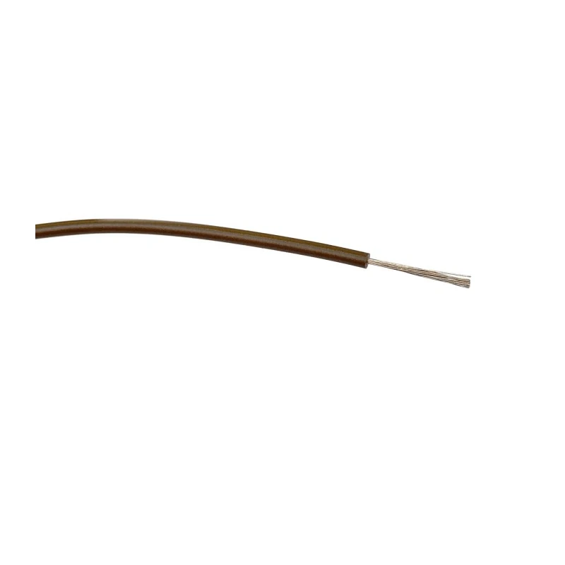 RS PRO Brown 18 AWG Hook Up Wire, 32/0.2 mm Core Strands, 100 m Length, PVC Insulated, 1500V AC, Type 3 Equipment 196-4335