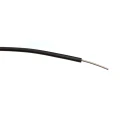 RS PRO Black Single Core Hook Up Wire, 23 AWG, 1/0.6 mm Strands, 100 m Length, PVC Insulated, 1000 V AC, 85°C 196-4298