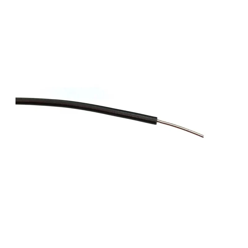 RS PRO Black Single Core Hook Up Wire, 23 AWG, 1/0.6 mm Strands, 100 m Length, PVC Insulated, 1000 V AC, 85°C 196-4298