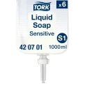 Tork Unscented Sensitive Hand Cleaner 1 L Bottle ECARF Certified Allergy-Friendly Liquid Soap 420701