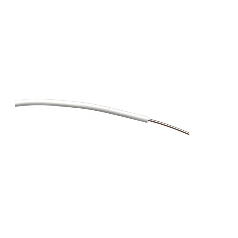 RS PRO White Hook Up Wire 23 AWG 1/0.6 mm Core Strands 100 m PVC Insulated 1kV AC 85°C 196-4307