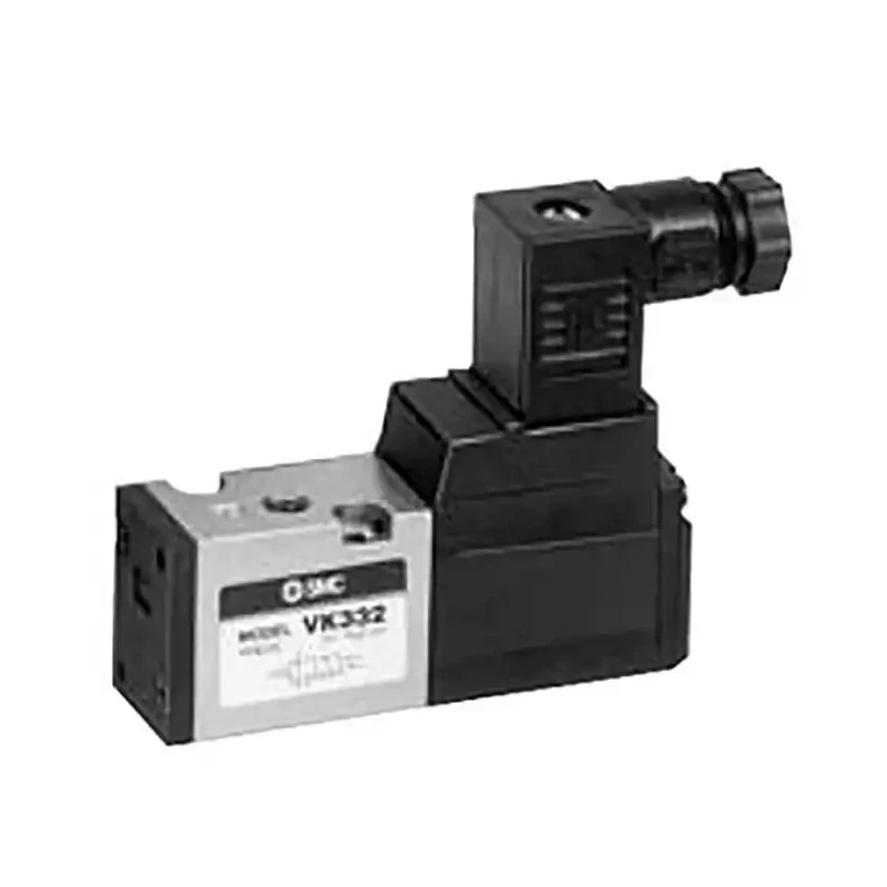SMC Pneumatic Solenoid Pilot-Operated Control Valve 3/2 Solenoid R VK332 Series 24V Aluminium Body 7 Mpa Pressure VK332