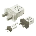 SMC 2 Finger Double Acting Parallel Pneumatic Gripper , Max Operating Pressure 0.7 Mpa, Port Size M5 x 0.8, Weight MHZJ2-16D