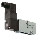 SMC Pneumatic Solenoid Pilot Valve, NAMUR Mount, 1/4 in Threaded Port, 0.9 Mpa Pressure, Resin/Aluminium/Stainless VFN2000N
