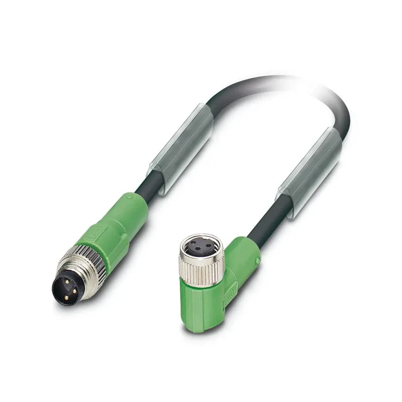 Phoenix Contact Sensor Actuator Cable Female 3 Way M8 Right Angle to Male 3 Way M8 Straight 1.5 m 1415889