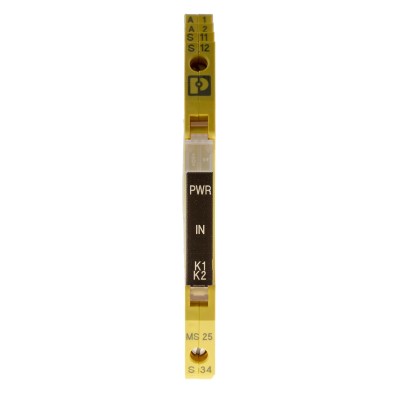 Phoenix Contact 24V DC Safety Relay with 1 Safety Contact and 1 Auxiliary Contact, Manual Reset, DIN MS25-1NO-1DO-24DC-SC