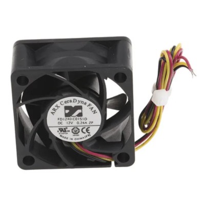 ARX CeraDyna Series Axial Fan 12V DC 12W 1.3A 45.5 m³/h 16500 RPM Ceramic Bearing FD1240-A0153M0AL