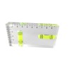 RS PRO Acrylic 100 mm Block Spirit Level with 2 Neon Yellow Vials, Waterproof, ±1 mm Horizontal ±2 mm Vertical 196-4644