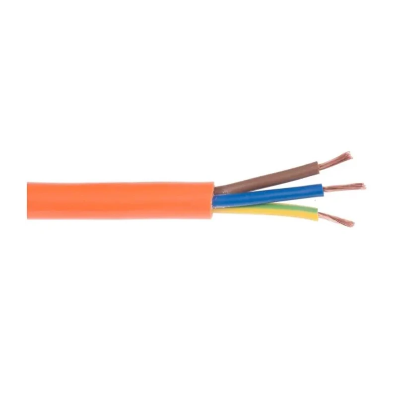 RS PRO 3 Core Power Cable Orange 1.5mm² 300/500V 60°C PVC Insulated Sheathed 100m 196-4663