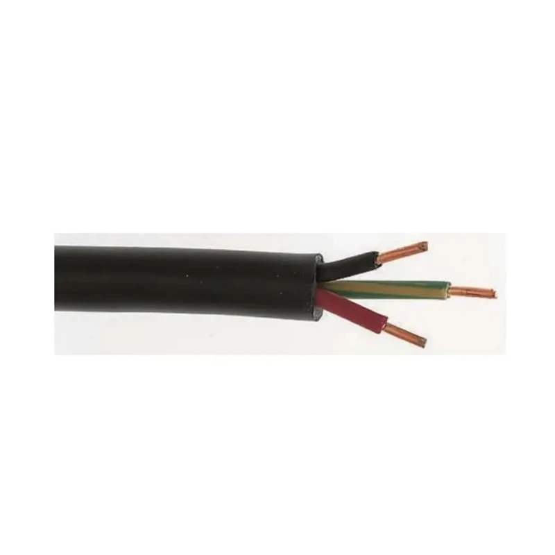 RS PRO 3 Core Power Cable 600V Yellow Brown Green Polyvinyl Chloride Jacket 10mm 90°C 196-4664