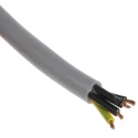 RS PRO Control Cable 4 Cores 0.75mm² Unscreened 50 m Grey PVC Sheath 196-4669