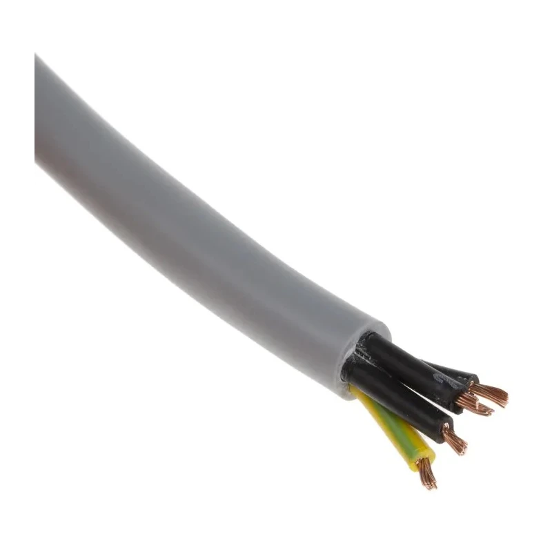 RS PRO Control Cable 4 Cores 0.75mm² Unscreened 50 m Grey PVC Sheath 196-4669