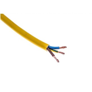 RS PRO 3 Core Power Cable Yellow 2.5mm² 60 °C 100 m Polyvinyl Chloride 196-4713
