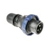 Scame Blue Cable Mount 2P+PE Straight Power Connector IECEx/ATEX 32A 200V 250V IP66 OPTIMA-EX(GD) IP66