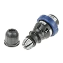 Scame Blue Cable Mount 2P+PE Straight Power Connector IECEx/ATEX 32A 200V 250V IP66 OPTIMA-EX(GD) IP66
