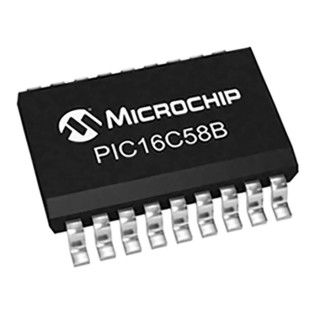 Microchip 8 bit PIC Microcontroller 3kB OTP, 12 I/Os, 18 Pin SOIC 40 MHz PIC16C