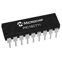 Microchip 8-bit PIC Microcontroller 20 MHz, 1.75kB OTP, 18-Pin PDIP PIC16C711-04I/P