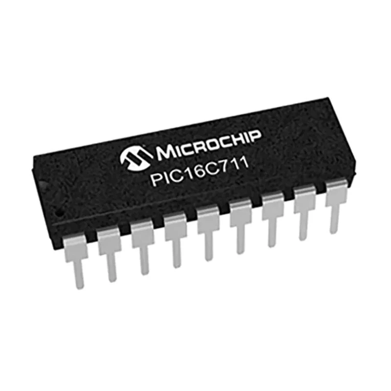 Microchip 8-bit PIC Microcontroller 20 MHz, 1.75kB OTP, 18-Pin PDIP PIC16C711-04I/P