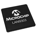 Microchip 3-Port 10/100 Ethernet Switch IC 3.3 V, 200 Mbps, Full Duplex/Half Duplex LAN9303I-ABZJ