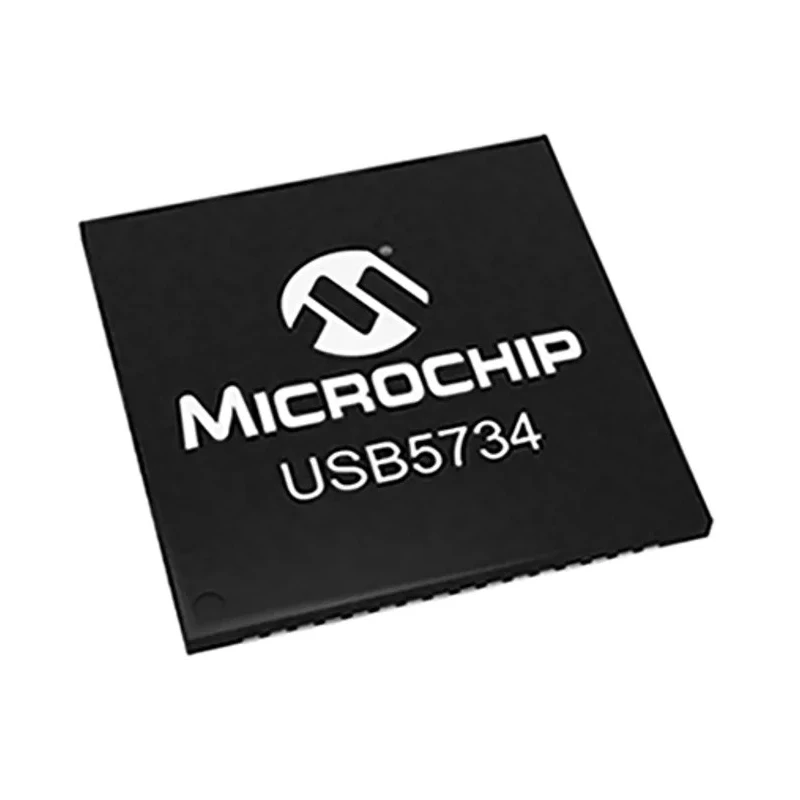 Microchip Controller IC USB 3.0, 1-Channel 5 Gbps, 3.6V, 1.2V, 64-Pin SQFN USB5734-I/MR